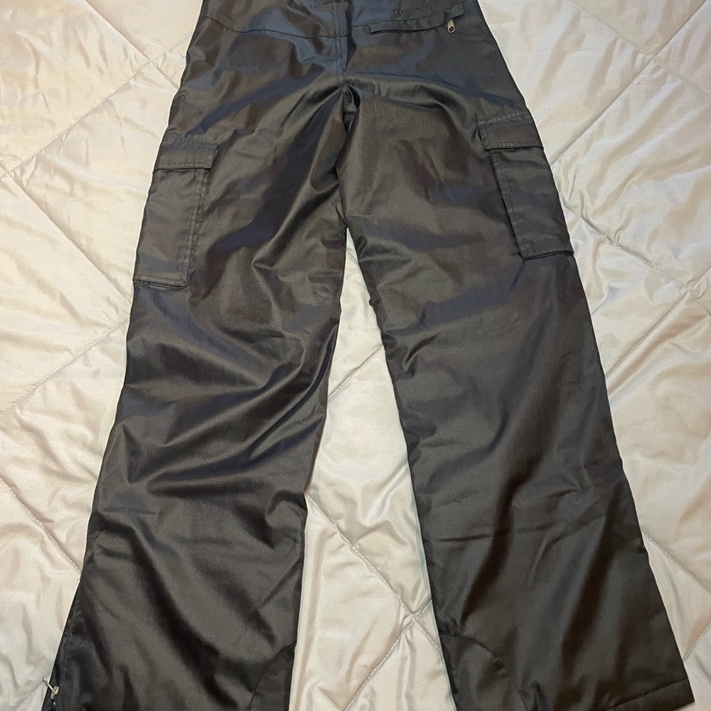Black Crosshatch (subtle black stripes) Gravity brand snowboarding/ski pant.